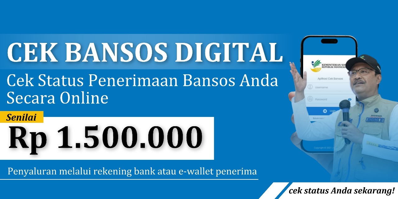 Banner Pendaftaran Bansos Digital Kemensos RI